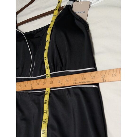 Womens Ravello Black Tankini Swim Top S Adjustable Straps Contrast Piping NWT - Picture 16 of 16